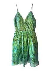 Aidan Mattox A Line Mini Green Dress Size US 2