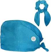 [YTYVAGT] Scrub Caps Women,Scrub Hats Suitable for Women,Blue Vintage Texture