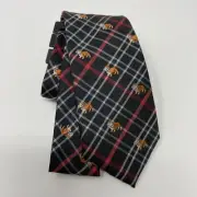Lauren Ralph Lauren Boys Kids Neck Tie Bulldogs Silk Blend Black/Red/White