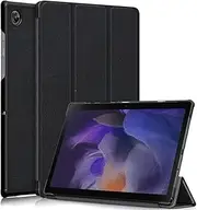MOBISTAR Case for Samsung Galaxy Tab A8 10.5 Inch 2021 Tablet (SM-X200/X205) Lightweight Slim Magnetic Hard Back Stand Cover with Auto Wake/Sleep for Samsung Galaxy Tab A8 Model (Black)