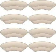 Premium Heel Pads Inserts Grips, Back of Heel Protectors Cushions Liner Prevent Too Big Shoe From Slipping, Blisters, Filler for Loose Fit for Men Women, Beige