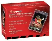 200 x Ultra Pro Graded Card Submission Semi Rigid Clear Holders with Storage Box