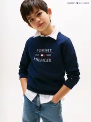 Tommy Hilfiger Blue Flag Sweatshirt (F55292) | $104 - $127