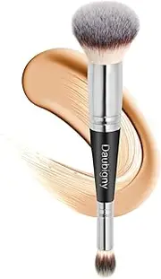 Makeup Brushes ,Daubigny Makeup Brushes Dual-ended Foundation Brush Concealer Brush Perfect for Any Look Premium Luxe Hair Rounded Taperd Flawless Brush Ideal for Liquid, Cream, Powder,Blending, Buffing,Concealer