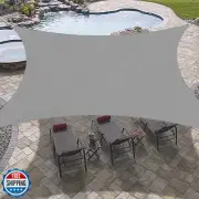 OutdoorLines Rectangle Sun Shade Sails for Patios 8 x 10 ft Sun UV Blocking O