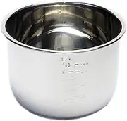 8L Electric Rice Cooker Inner Pot 304 Stainless Steel Liner Rice Cooker Liner Pressure Cooker Double Bottom Liner Thicken Inner Pot