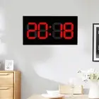 Household Acrylic Digital 3D Clock Remote Control Perpetual Calendar Alarm Cl AU