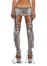 [DARKER WAVS] Chamber Fitted Lace-Up Chaps