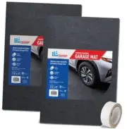KITTRICH Vantage 2-Piece Car Garage Floor Mats with Anti-Slip Double Sided