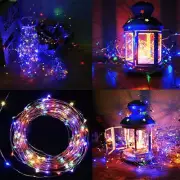 2 Sets 20-100 LED String Fairy Lights Copper Wire Battery Powered Waterproof