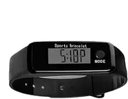 Fitness Watch, Watch Step Counter, Portable Waterproof Sports Smartwatch with Calorie and Distance Monitoring for Running, Walking, Hiking, PP Case, PVC Strap