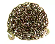 C-516X20T70 - 5/16" x 20' Transport Chain Grade 70 with Clevis Grab Hooks, 4,700