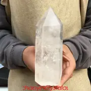 1.93LB Natural clear quartz obelisk quartz crystal point reiki healing XA1119