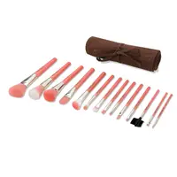 在飛比找Coupang 酷澎優惠-bdellium tools 竹柄化妝刷具組 粉紅色+刷具收