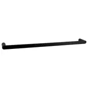 RUSHY Matte Black Single Towel Rail 800mm