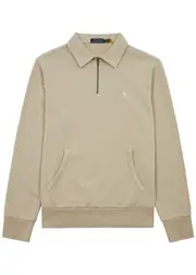 Polo Ralph Lauren Half-zip Logo Cotton Sweatshirt - Beige - S S