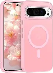 [YINLAI] for Google Pixel 9 Pro XL Case with MagSafe, Mobile Phone Case Pixel 9 Pro XL Magnetic Cover Case Translucent Matt Military Protection Shockproof Protective Case for Google Pixel 9 Pro XL 6.8