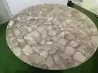 Rose Quartz Coffee Table, Stone Counter Center Table Living Room Agate Furniture