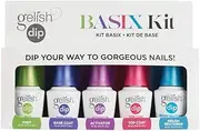 Gelish Soak Off Basix Acrylic Powder Nail Polish Dip Manicure Set Starter Kit