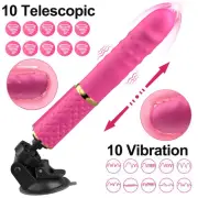 Thrusting Anal Plug Vibrator Prostate Stimulator Massager G-Spot Dildo Sex Toys