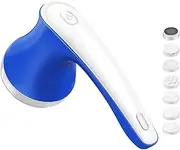 Portable Cordless Hand Massager,Electric Percussion Full Body Tissue Massager - 7 Massage Head Replacement + 3 Modes for Neck/Shoulder/Back/Waist/Leg and Foot