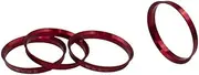 Set of 4 Hub Centric Ring 72.56mm OD to 64.10mm Hub ID, Metal (Wheel Hub Ring, 4 Pack, 72.56 mm OD to 64.10mm ID Wheel Centerbore, Metal)