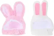 2pcs Pet Dress Up Costume Hats for Small Dogs Cats and Rabbits Durable Comfortable Decorative Hats for Parties Birthdays and Family