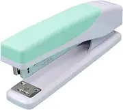 Angoily Large Capacity Portable Stapler Labor Saving Dual Color Design for Home Office Streamlined Ergonomic Stapler with Staple Mouth Easy to Use and Carry for School and Travel