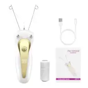 Gold Electric Body Hair Remover - Rechargeable Epilator for Women, Perfect fo...
