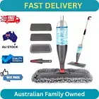 Spray Mop for Floor Cleaning 800ml Refillable Bottle 3 Washable Pads Wet Dry Mic