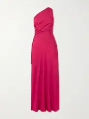 [Faithfull] Faithfull - Laureles One-shoulder Ruched Tencel™ Lyocell Maxi Dress - Pink - xx large xx large Pink