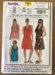 Burda 7661 Misses Dress/Shirt Pattern 8-20