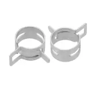 Steel Band Clamp 18mm Hose Tube Spring Clips Clamp Silver Manganese Steel 30Pcs