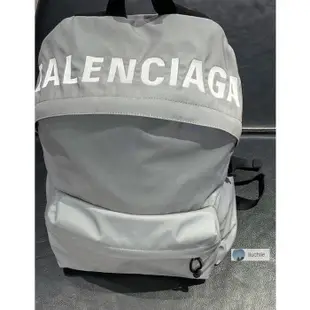 Balenciaga 男士 507460 漸變 Logo 輪式雙肩包 後背包 灰色 x 黑色 / BBOL