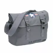 US Army Canvas Fighting Bag Shoulder Bag Vintage WW2 USAAF Cockade Air Force Bag