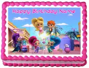 SHIMMER AND SHINE Party Edible Cake topper image