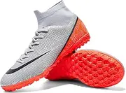 [Generic] Kids Soccer Shoes Turf Boys Soccer Cleats Youth Spike TF High-Top Indoor Futsal Football Boots Athletic Sport Training