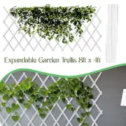 EXPANDING GARDEN TRELLIS WALL FENCE PANEL PLANT CLIMB SUPPORT 8FT x 4FT -2PCS