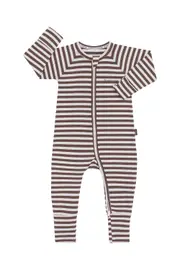 [Bonds] Bonds Newbies Zip Cotton Wondersuit in Stripe Xvp Size: Newborn Newborn Stripe Xvp