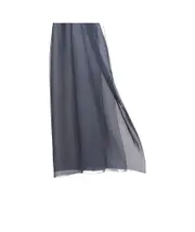 Silk chiffon stole One size midnight blue