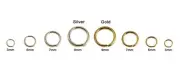 Lead Free Jewelry Finding Jump Ring Open Connector Gold/Silver Multi-Sizes