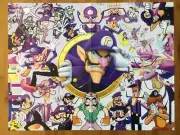Officially Licensed Waluigi / Super Mario Party Nintendo Switch Poster Promo Art