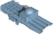 YZCG700332 1/700 Model Upgrade Parts German quadruple 53.3cm 533mm 21’ Torpedo Tubes
