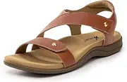[Athlefit] Women's Comfortable Orthopedic Sandals with Arch Support Adjustable Walking Casual Orthotic Sandals