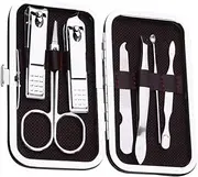 FRCOLOR Manicure Tools Set Pcs Nail Clippers Trimmer Eyebrow Scissors for Home Use Portable Nail Care Kit