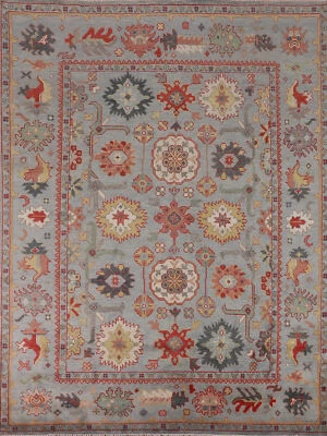 Living Room Rug Handmade Wool Floral Oushak Oriental Area Rug 8x10