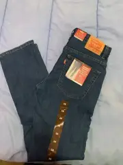 Levi's Youth Slim Flex Blue Denim Jeans Size 16 28 X 30 Adjustable Waist NWT
