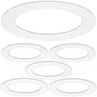 6 Pack Gloss White Goof Trim Ring for 6" Inch Recessed Lighting Trim Can Ligh...