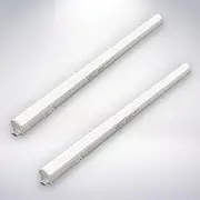 BRILONER - Set of 2 LED Light Bars with on/Off Switch, Neutral White Light, Including Power Cord, undermount Light Kitchen, LED Light Strip Kitchen, Cabinet Lighting, 58.5 cm, White