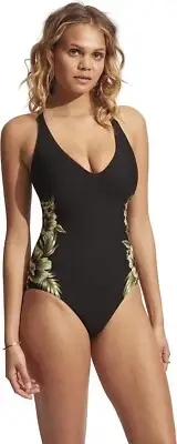Seafolly Eco Island In The Sun One-Piece US Size 6 / AUS 10 E1905